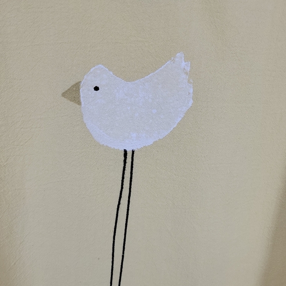 Hand Painted Womens Unknown Bird Art Shirt Autographed From 2004 Size XL🖤 - Picture 12 of 17